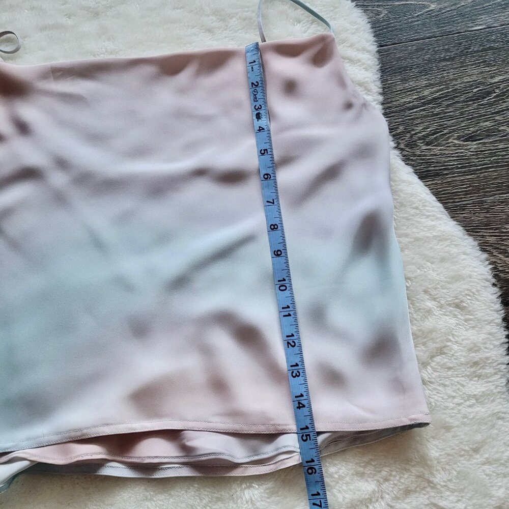 Aritzia Babaton Cowlneck Camisole in Blurry Flows Blue Sz XS - Picture 4 of 9